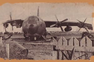 C-130 at Kontum damaged in rocket attack