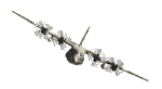 gif animation c-130 hercules aircraft banking left