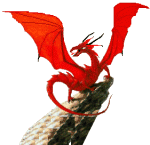 gif animation red fantasy dragon