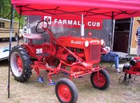 antique farmall cub tractor photo