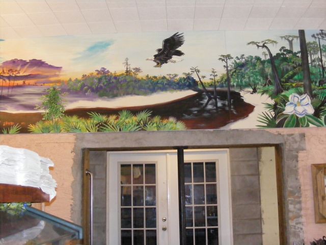 Suwannee mural Roline Landing area in July.