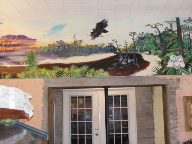 Suwannee mural Roline Landing area in July.
